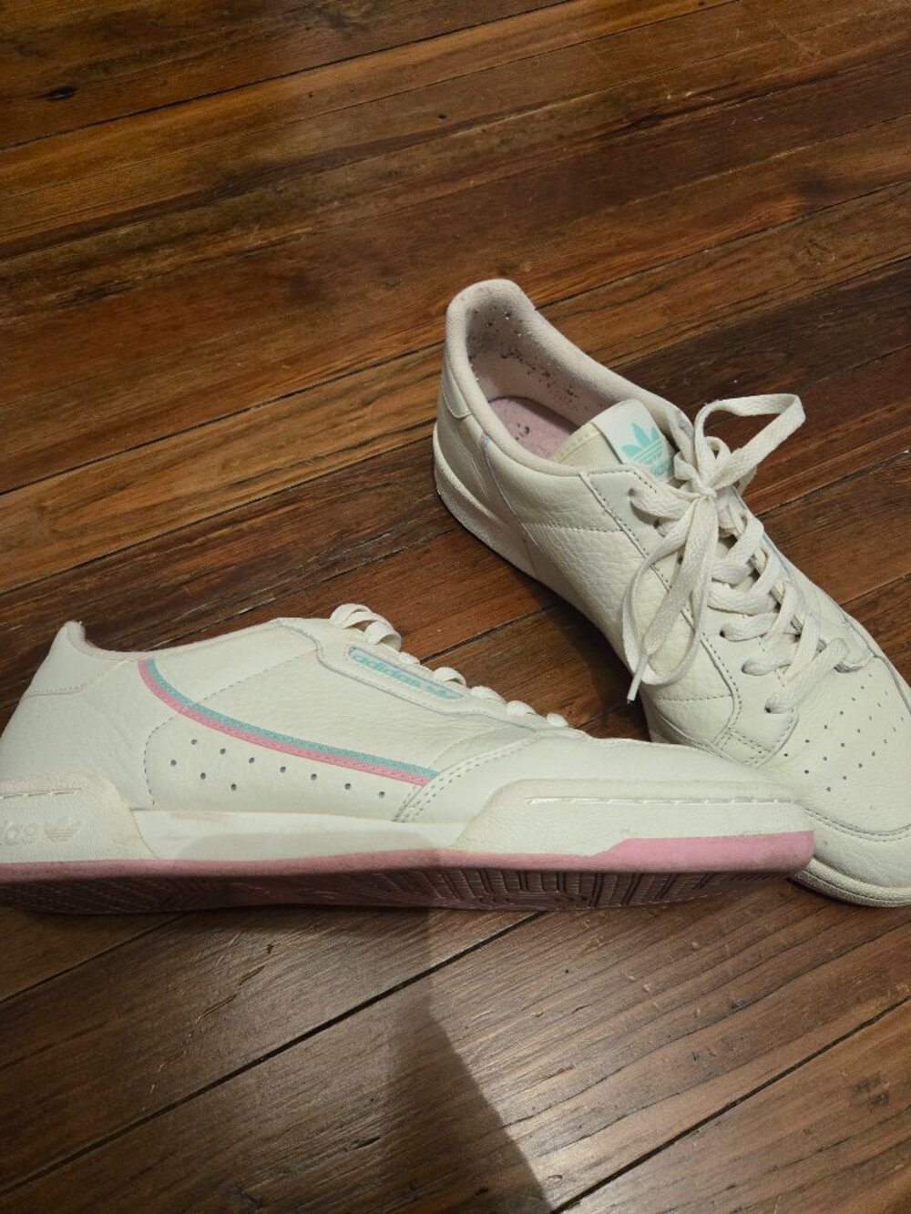 Adidas M13 White blue pink | low top